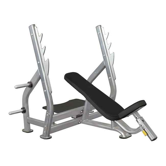 GymGear Elite Series Olympic Incline Bench Fixed Silver